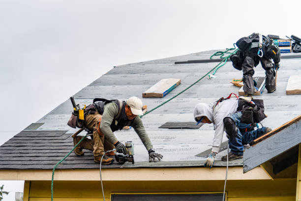 Professional Flat Roof Repair technician working in Sawyer, MI